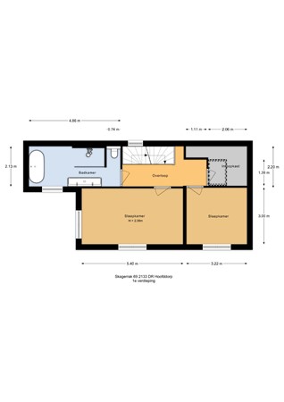 Floorplan - Skagerrak 69, 2133 DR Hoofddorp